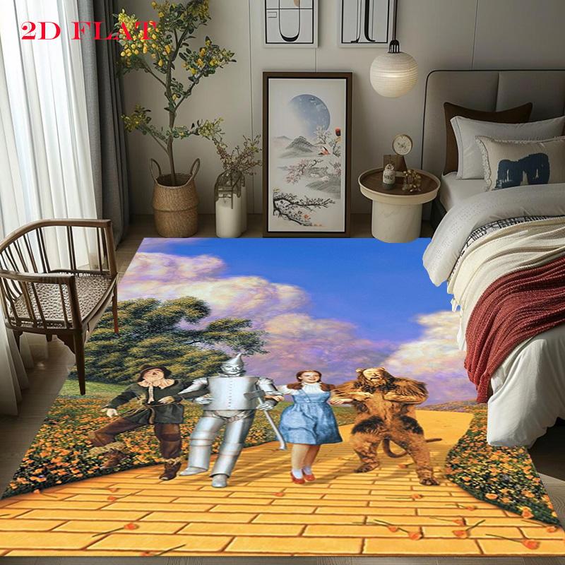 Wizard Oz Vintage Movie Poster Carpet Printing Suitable For All Seasons Art Dormitory Decoration Bathroom Mat