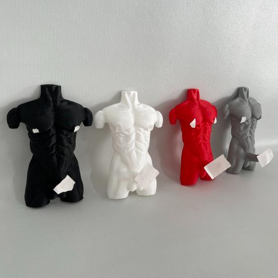 Gancho de Parede Homem Musculoso Heavy Duty Impresso em 3D Arte Corpo Nu Gancho Decorativo Casa Banheiro Toalha de Chuveiro Esponja Cabide