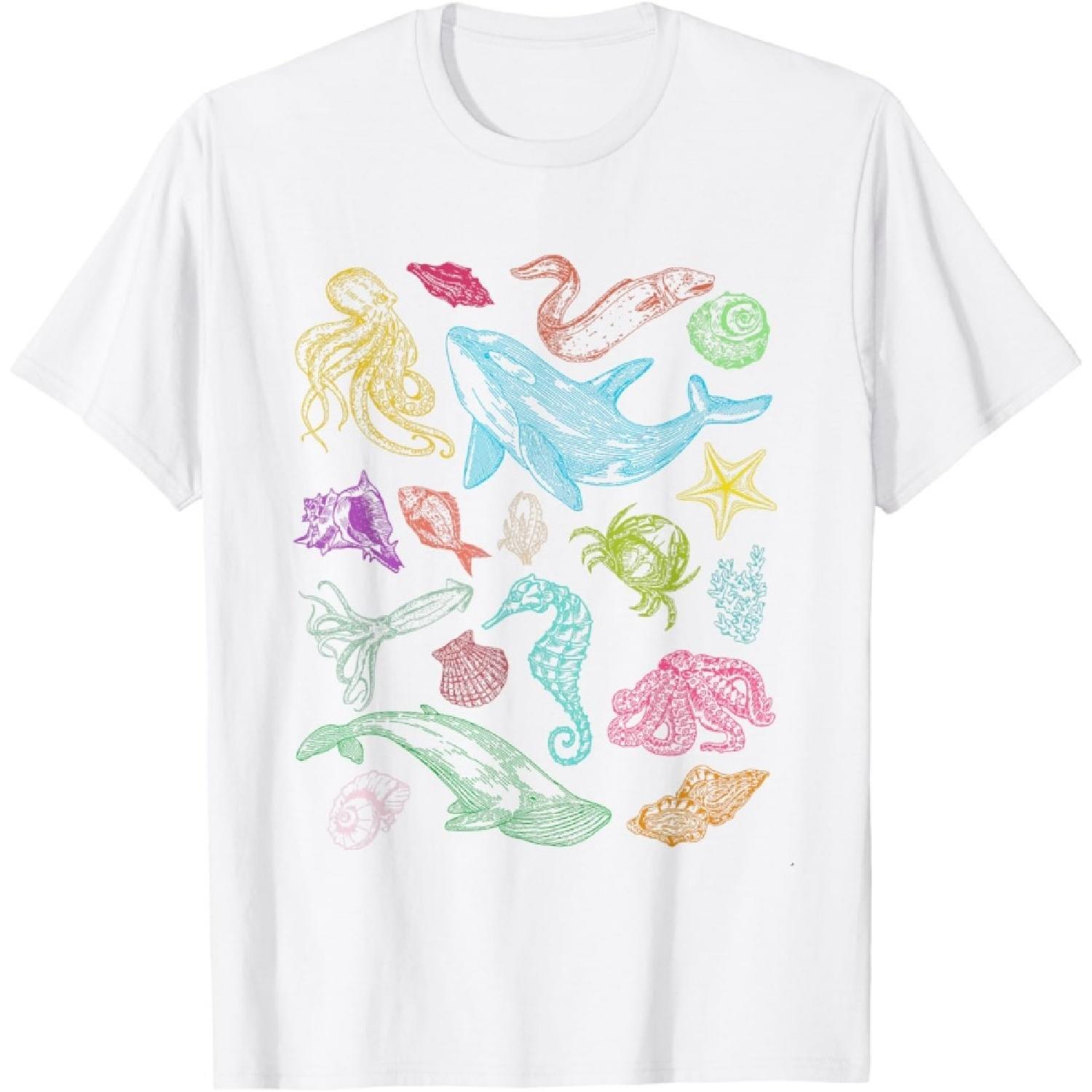 Sea Animal Ocean Nature Sealife Whale Protect The Oceans T-Shirt XXXXXL белый 1560₽