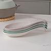 European Style Porcelain Spoon Rest Anti-skid Texture Ladle Holder Utensils Holder  Restaurant