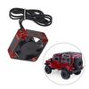 RC Car ESC Heatsink Fan, Lightweight RC Car Motor Cooling Fan, Aluminum and Plastic, DC 5-9V (Red)