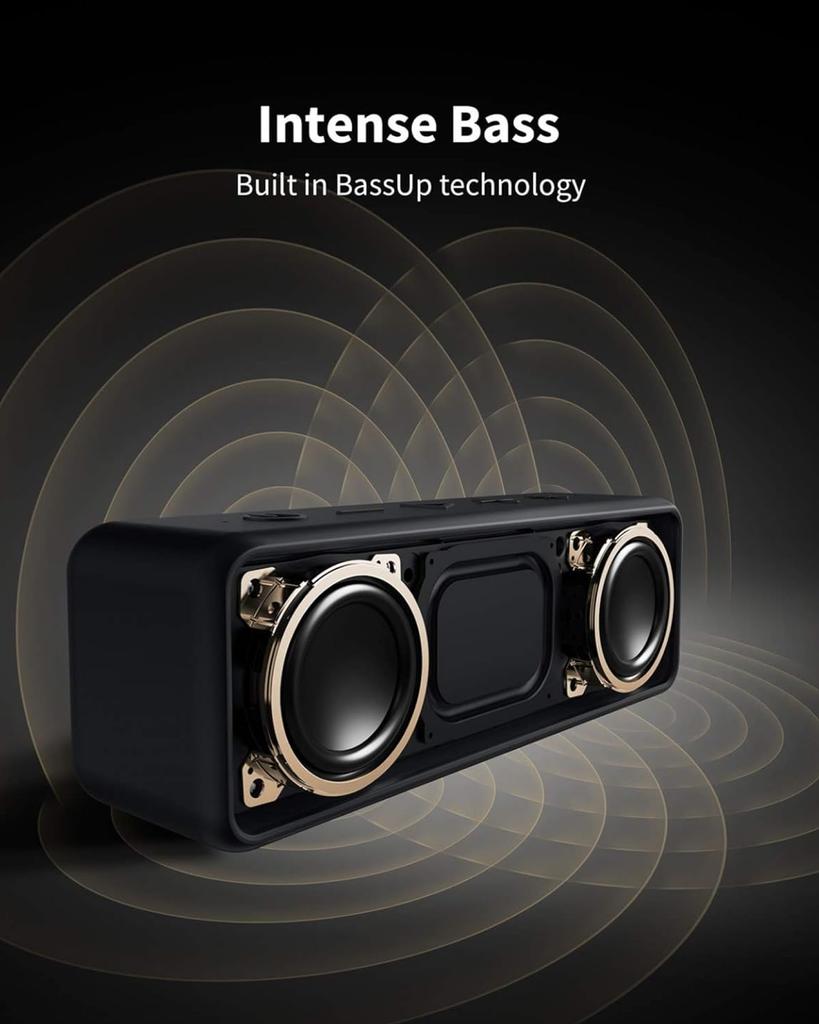 Anker Soundcore 2 Portable Bluetooth Speaker with Stereo Sound, Bluetooth 5, Bassup, IPX7 Waterproof, 24-Hour Playtime