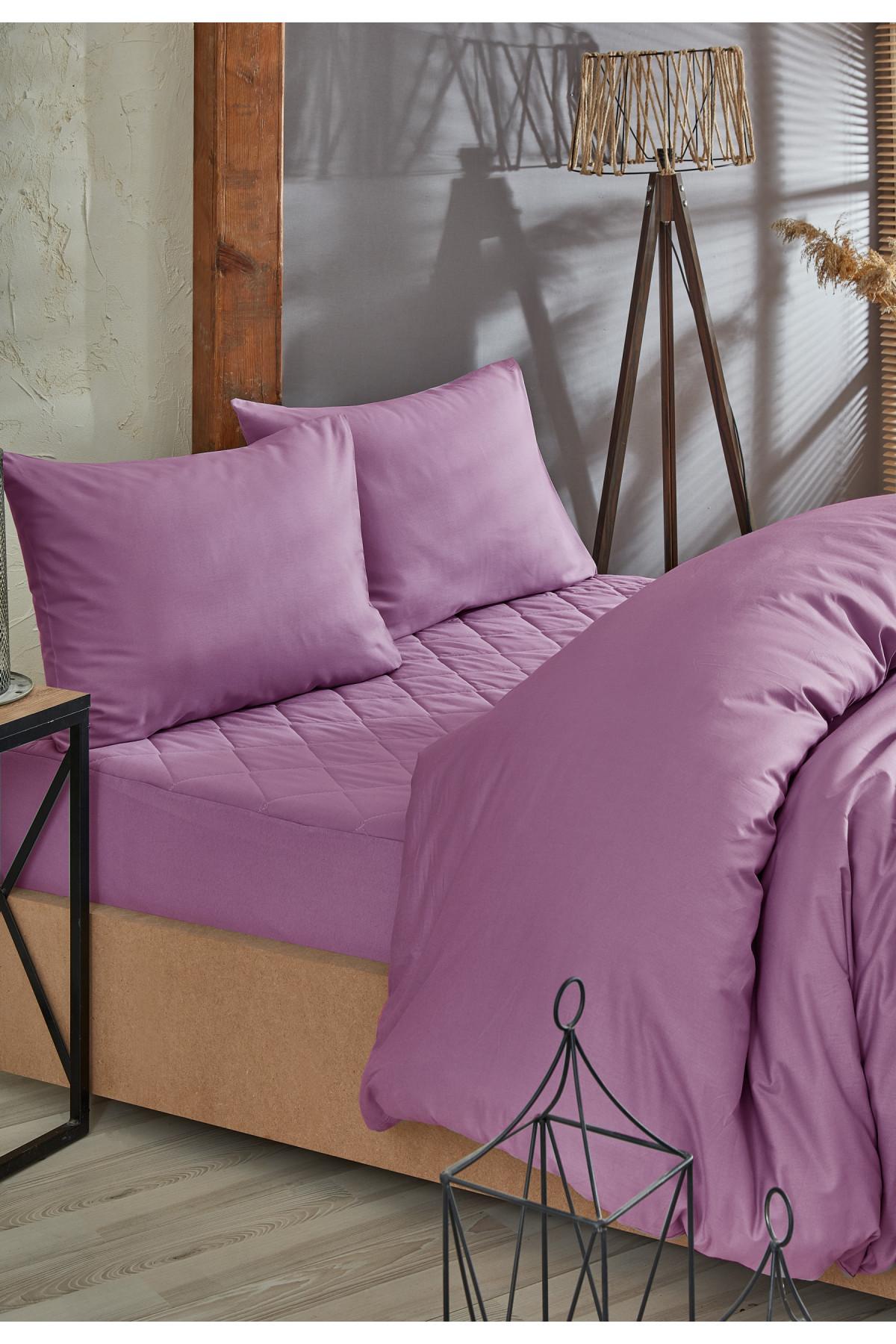 

Сиреневый стеганый наматрасник Набор наматрасников и пододеяльников, 100% хлопок, 8 размеров 90 x 190 лиловый