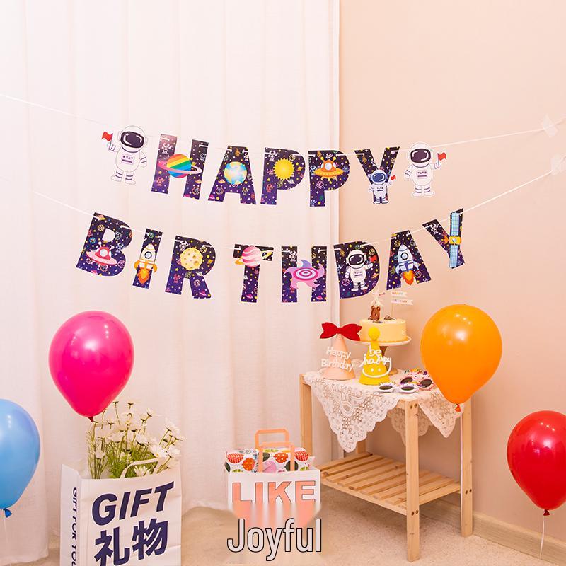 Happy Birthday Banner für die erste Party eines Babys Dekoration