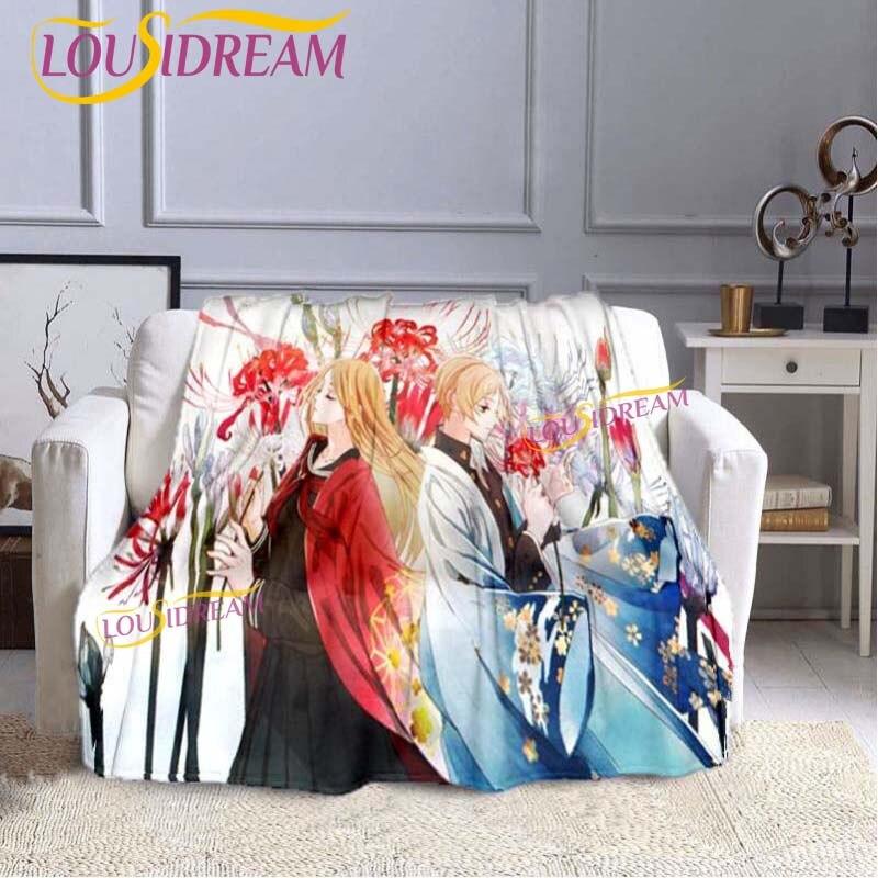 Classic Cartoon Natsume Friends Account Blanket Premium Flannel Warmth Soft Plush Sofa Bed Blanket