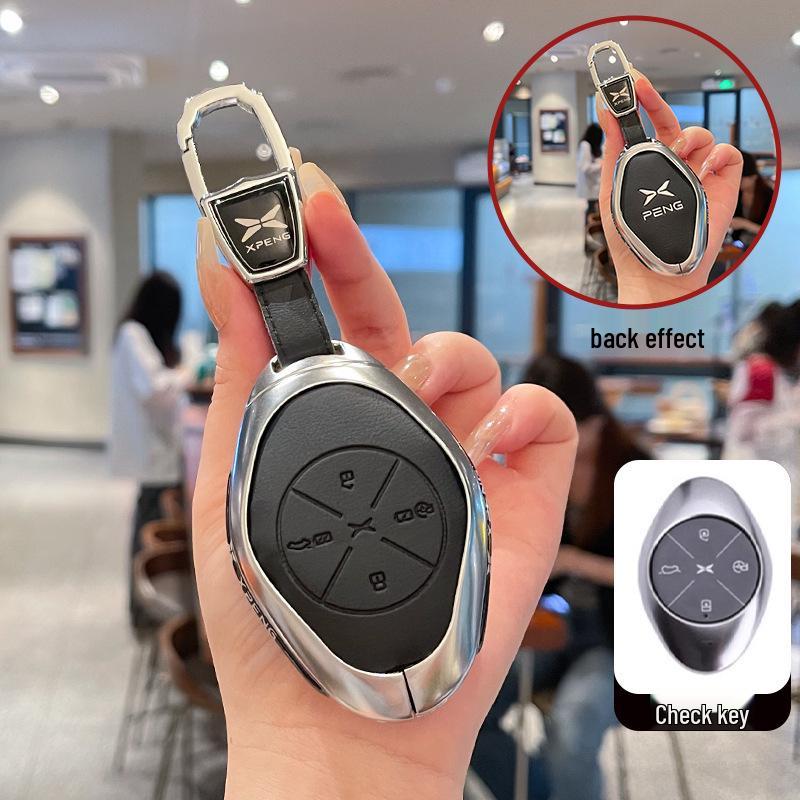 Xiaopeng Key Case for P7/P7i/P5/G6/G3/G3i/G9 Models - Metal Shell, Unisex