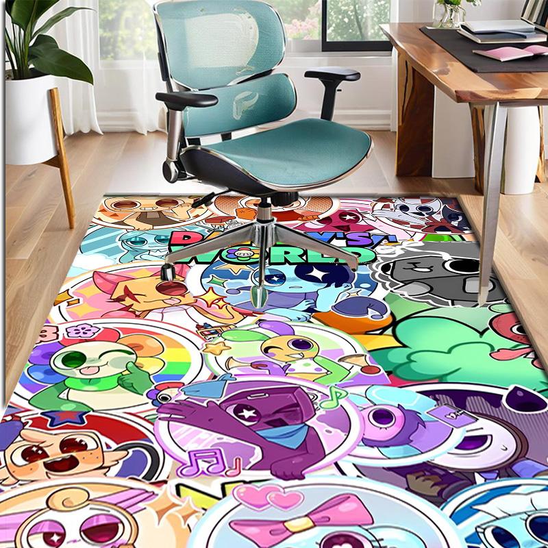 Dandy's World Pattern Rug, Indoor/Outdoor Mat, for Picnic, Gameroom, Bedroom, Office, Living Room, Home Decor Carpet, Birthday Gift