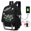 Backpack Anime, Genshin Surrounding Large Capacity Student School Bag Outdoor Travel Bag