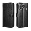 For TECNO Pova 7 5G PU Leather Case with Strap Crazy Horse Texture Phone Wallet Cover