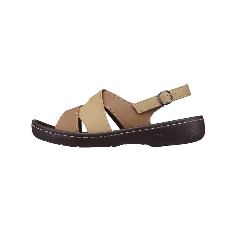 Pansy BB5540 Pansy Hearts Back Strap Sandals for Women, Russell Mesh, Size S, Khaki