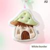 Cute Mushroom House Hand Towel Quick Drying Kitchen Towel Cleaning Rag Coral Velvet Absorbent Hanging Towel Bathroom