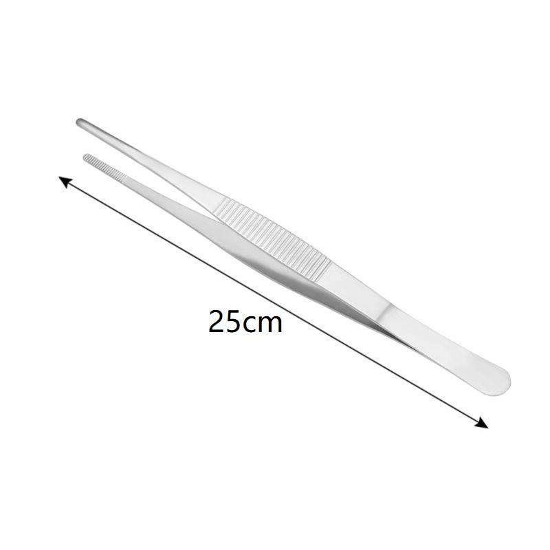 Stainless-Steel Extra Long Tweezer Tongs Tip Multipurpose Cooking Kitchen Tool