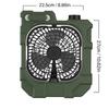 USB Ports Rechargeable Camping Fan Adjustable Oscillating Fan Battery Operated Fan  Outdoor Travel