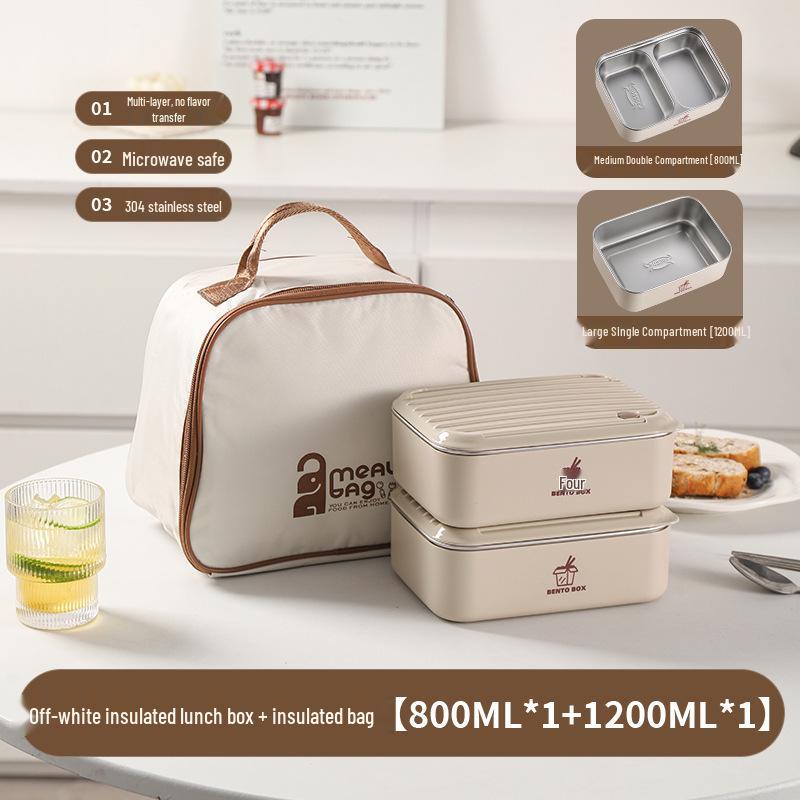 Large Capacity Microwaveable Stainless Steel Bento Lunch Box with Free Shipping