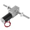 Worm Speed Reduction Motor Double Right Handed Coaxial M8 Shaft 2480 Gear Motor with Flange 24V(Speed Reduction Rate