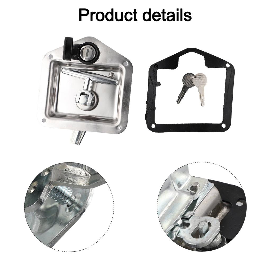 Secure Cabinets Caravan RV Stainless Steel Latch Locking T Handle Easy Installation High-quality Stainless Steel