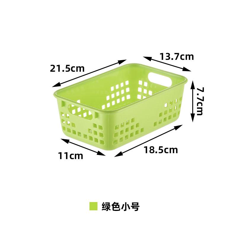 10-piece Storage Basket Versatile Children Toys Desk Snacks Bathroom Supplies Plastic Organizer Kitchen Hollow Vegetable Baskets