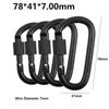 1/2/5pcs with Lock Hammock Hook Aluminum Alloy Shopping Bag Clip Hook New D-Ring Carabiners