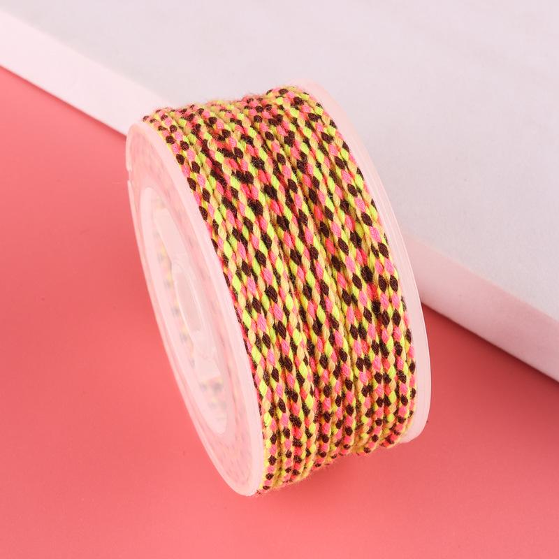 Sigu Sanhua Tibetan-Style Star & Moon Bodhi Cotton Thread - Non-Elastic, Wear-Resistant DIY Weaving Rope