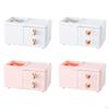 Cute Desk Organizer Makeup Brush Holder Multifunctional Home Decoration Storage Box Stationery Caddy