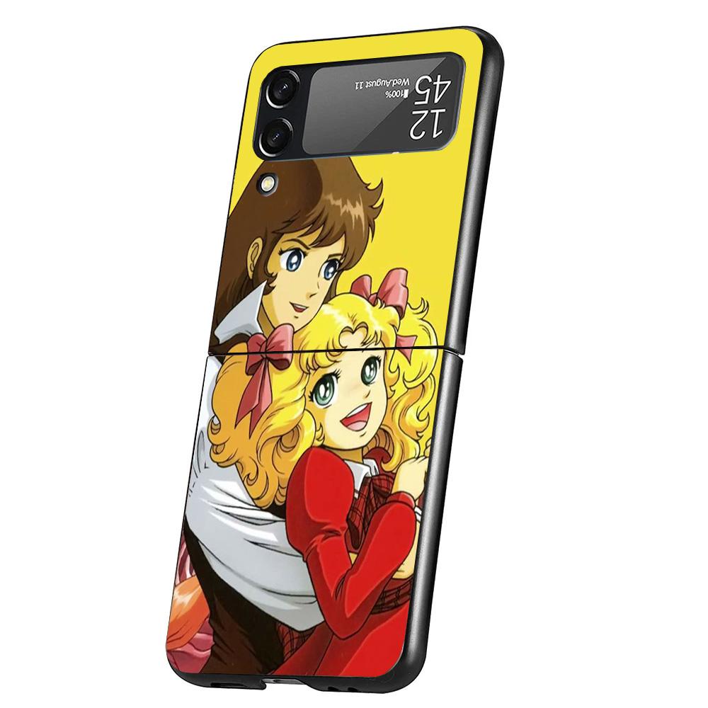 

Anime Candy Phone Case For Samsung Galaxy Z Flip 7 6 5 4 3 5G Cover ZFlip7 ZFlip6 ZFlip4 ZFlip5 ZFlip3 Coque Fundas Galaxy Z Fli Samsung Z Flip 3