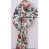 Vestido caftán largo blanco con estampado Floral Hippie de algodón de verano para mujer CKFTN-SCRN-FULL-BUYIT-082