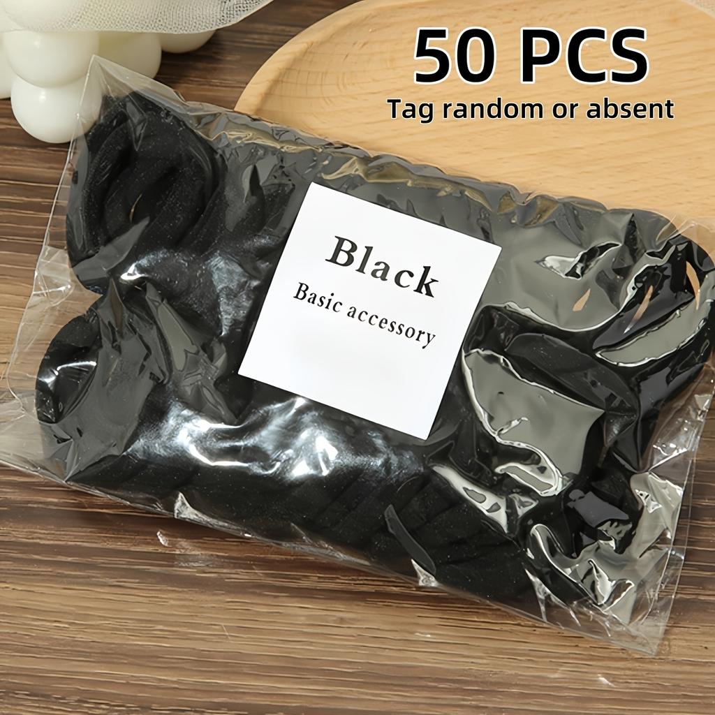 50pcs Women's Casual Hair Bands, Anti-slip, Suitable for Daily Hair Accessories, Gym Hair Bands, and Multi-functional Hair Bands