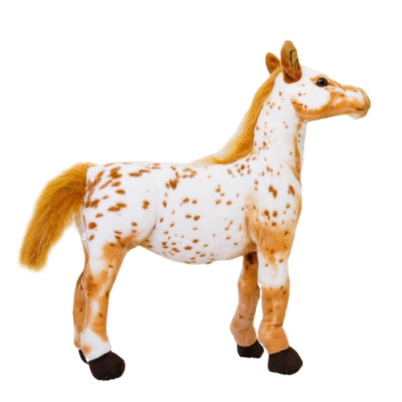 30-85cm Creative Cartoon Simulation Horse Plush Toy Doll Home Decoration Kawaii Lifelike Animal Toy Boys And Girls Birthday Gift