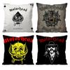 Rock Band M-MotorHEadS Lemmy Cushion Cover Pattern Printed Pillowcase for Living Room Sofa Cushion Cover & Bedroom Decor