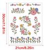 Quick Craft Stencil For Textile Art Reusable Florals Designs On Tear Resistant Embroidery Paper