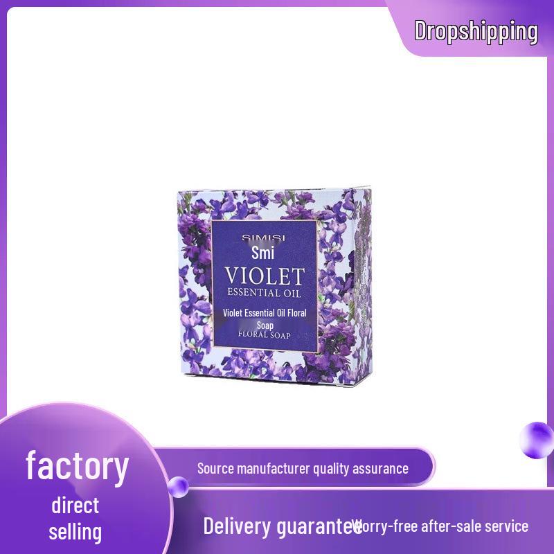Smisys Violet Essential Oil Floral Handmade Soap, 80g 80g