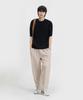 LEMAIN SECOND Oversized Washable Crew Neck Cable Short Sleeve Knit_5 Colors