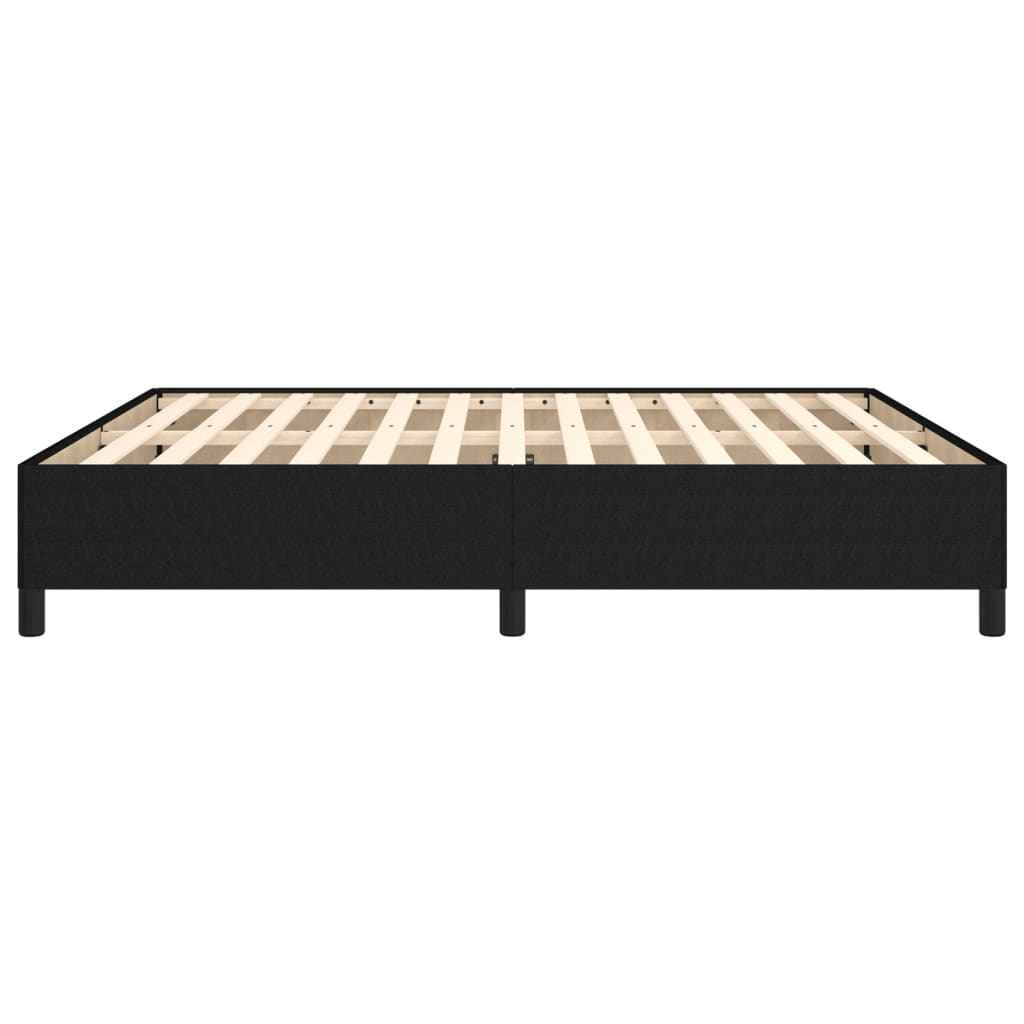 vidaXL Bettgestell ohne Matratze Schwarz 180x200 cm Stoff