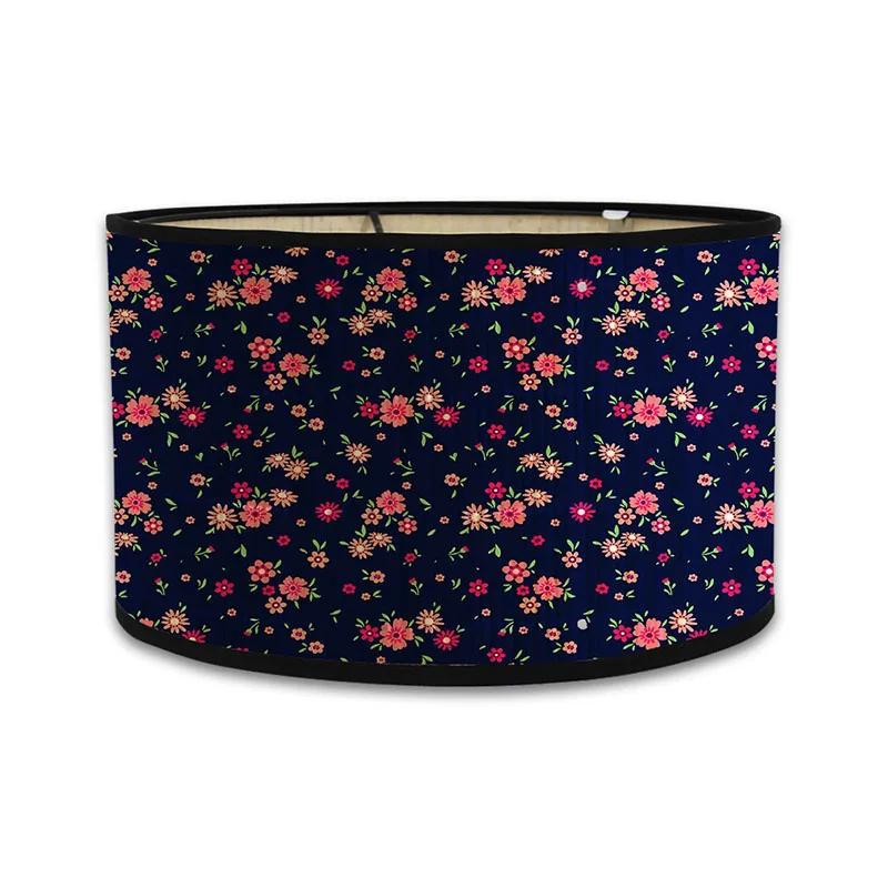 Japanischer Retro-Stil Bambus Lampenschirm Moderner Schlichter Blumenmuster Lampenschirm Ferienhaus Kronleuchter Lichtabdeckung Wandlampenschirm