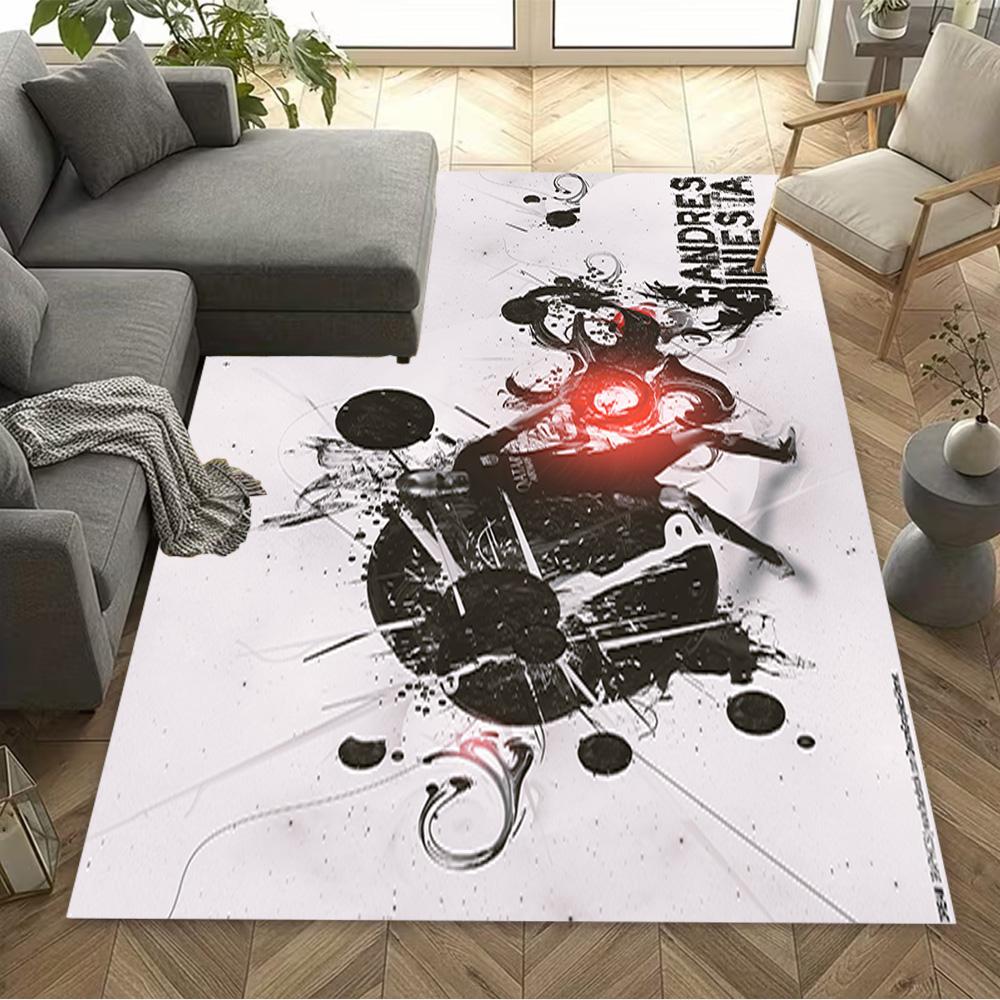 Football Player Action Carpet Suitable for Game Room Living Rooms Kitchen Foyer Anti-slip Rug Office home decor Perfect Gift for Women/Men