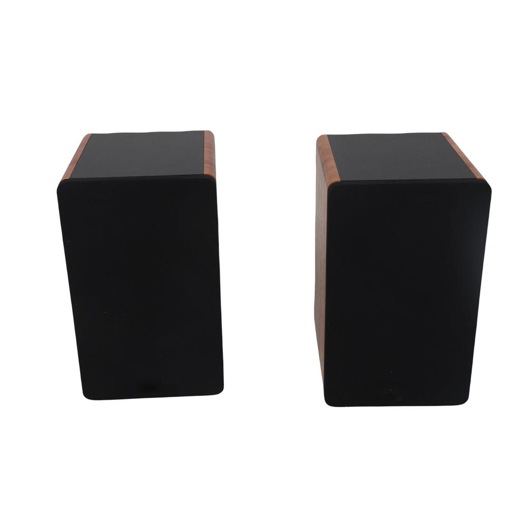 1 Pair Bluetooth Bookshelf Speakers with Composite Video Interface 4in Woofer for Record Player Computer Desktop