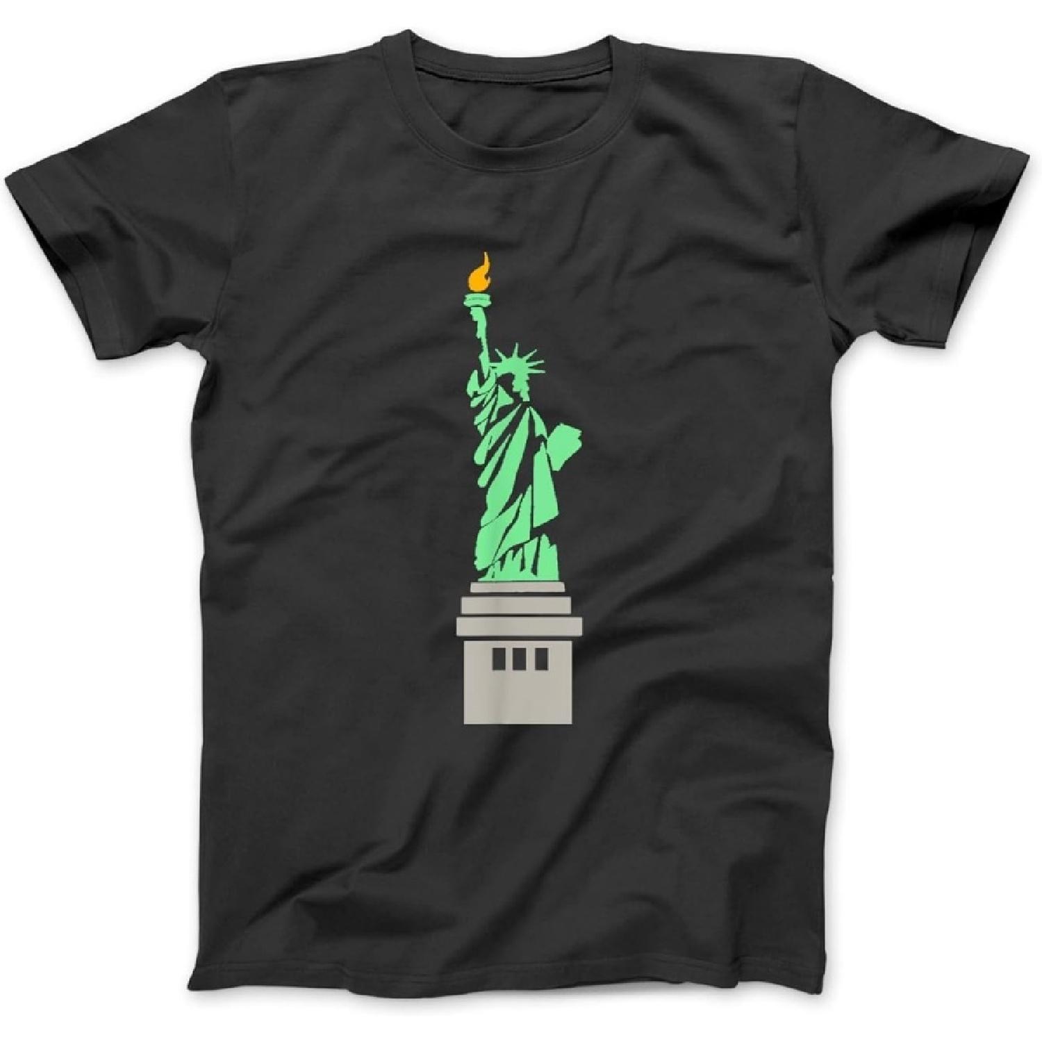 Statue of Liberty T Shirt - NYC Statue Shirt T-Shirt, Sweatshirt, Hoodie for Men Women Kids Made in Canada Black XXXXXL разноцветный
