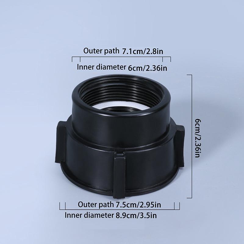 1Pc Ibc Tank Adapter 75Mm To 60Mm Coarse Thread Fittings Garden Water Tank Connector
