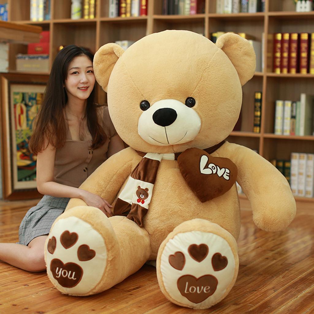 Muñeco Oso Bufanda Muñeco Oso Confesión Grande Regalo Oso Grande Oso de Abrazo para Dormir Muñeco de Trapo