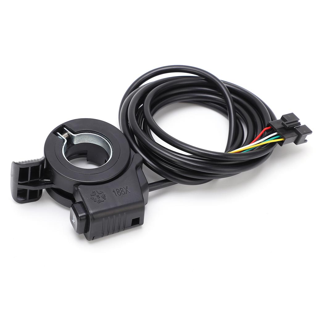 Acelerador de Pulgar para Bicicleta Manillar Interruptor de Trompeta Integrado Impermeable Duradero Bicicleta Eléctrica