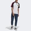 adidas Manchester United Lässiges Sport Rundhals Colorblock Kurzarm T-Shirt Herren Tops Weiß H64070