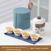 Yuzhuxun Lingxue Mutton Fat Jade White Porcelain Travel Tea Set