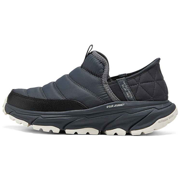 Skechers Slip-Ins Easy On And Off Winter Outdoor Boots With Plush Comfortable Versatile Croissant Shoes Women boots 180164C-GRY 35