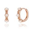 CRANNE 14K GF Rowlet White Ring Earrings C24EGF152