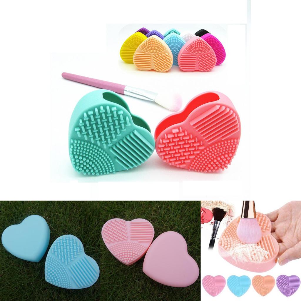 Premium Silikon Herz Make-up Pinselreiniger Pad mit zeitlosem Design für alle Pinsel