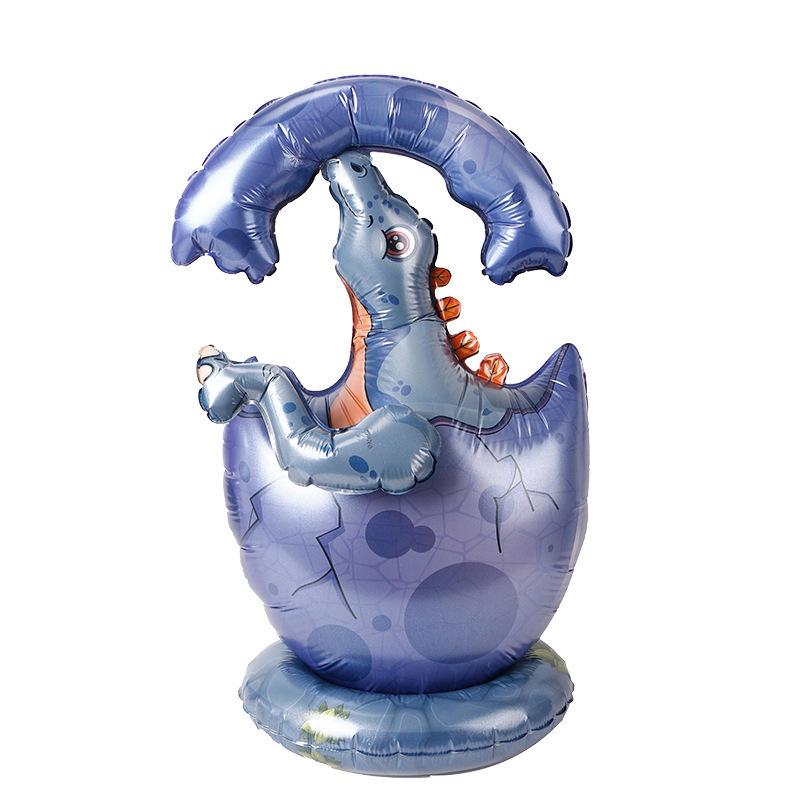 Simulation 4D Dinosaur Aluminum Film Balloon Splicing Assembly Toy Balloon Jurassic World Theme Decoration