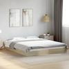 VidaXL Bed Frames Sonoma Oak 160x200 Cm Engineered Wood, Bedroom Furniture, Slatted Base, Pallet Bed, Bed, 842009