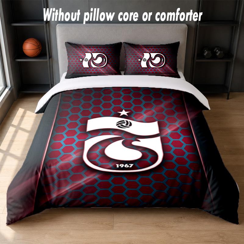 Trabzonspor FC Design Bed Bedding Set 1 Duvet Cover + 2 Pillowcases Soft Breathable Household Bed Linens
