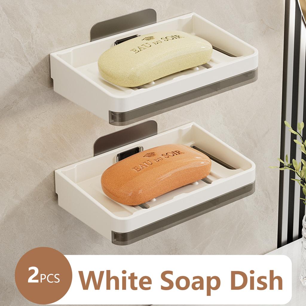 Storage Rack Wall Soap Dish for Bathroom Case Soap Box Dish Storage Plate Drain Soap Box Soap Holder Bathroom Accessories