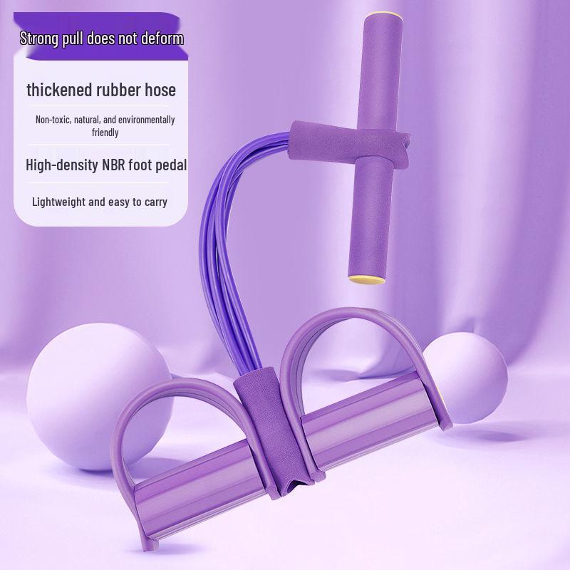 

Тренажер для похудения живота и талии с эластичной веревкой для приседаний и педалями для ног Standard